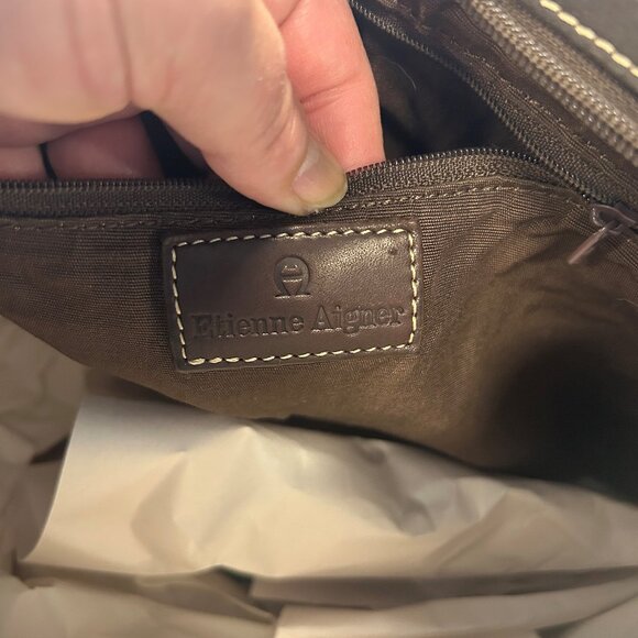 Vintage Etienne Aigner Removable Crossbody Strap or Top Handle Purse - Picture 5 of 6